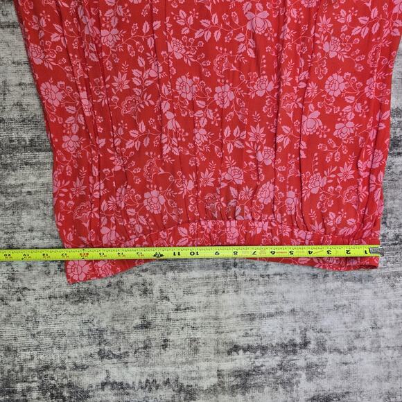 Talbots Skirt Womens XL Floral Print Viscose Ruffle Hem Midi Summer Boho - Picture 5 of 8